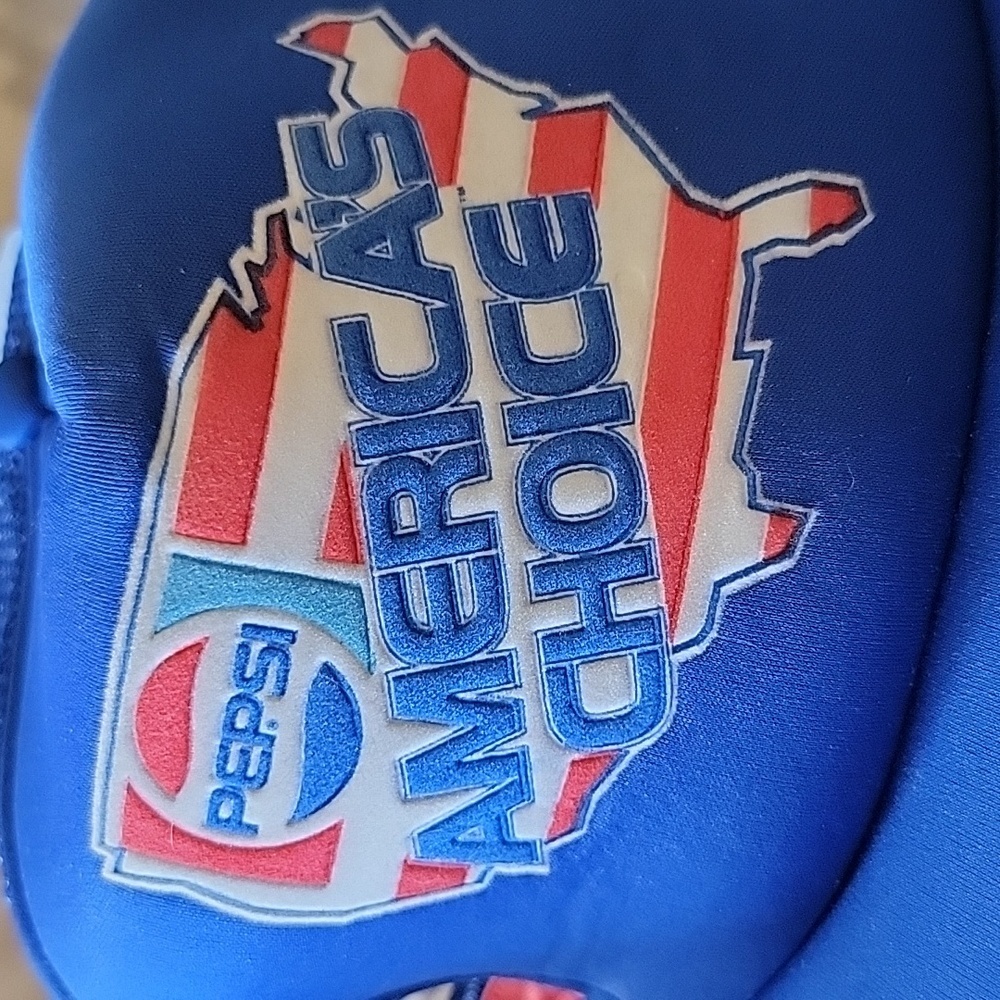 Pepsi Americas Choice 3 Stripe Tri Bar Snapback Trucker Hat